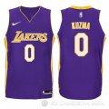 Camiseta Kyle Kuzma #0 Los Angeles Lakers Nino Statement 2017-18 Violeta
