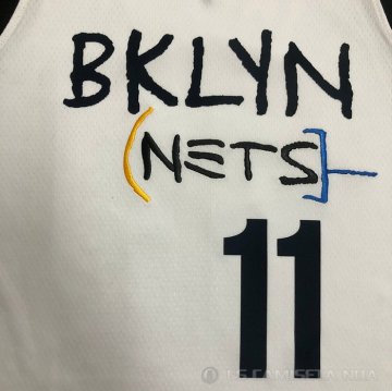 Camiseta Kyrie Irving NO 11 Brooklyn Nets Ciudad 2020-21 Blanco