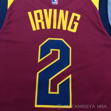 Camiseta Kyrie Irving NO 2 Cleveland Cavaliers Icon 2018 Rojo