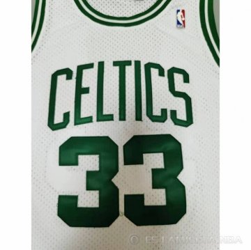 Camiseta Larry Bird NO 33 Boston Celtics Mitchell & Ness 1985-86 Blanco