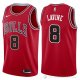 Camiseta Lavine #8 Chicago Bulls Autentico 2017-18 Rojo