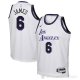 Camiseta LeBron James #6 Los Angeles Lakers Nino Ciudad 2022-23 Los Angeles Lakers Nino Blanco