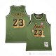 Camiseta Lebron James #23 Los Angeles Lakers Mitchell & Ness 2018-19 Verde