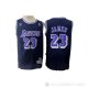 Camiseta Lebron James #23 Los Angeles Lakers Retro Azul