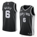 Camiseta Lonnie Walker #6 San Antonio Spurs Icon 2018 Negro