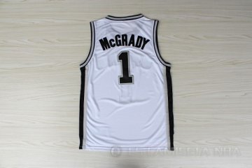 Camiseta McGrady #1 San Antonio Spurs Blanco