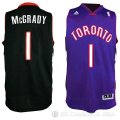 Camiseta McGrady #1 Toronto Raptors Retro Negro Purpura