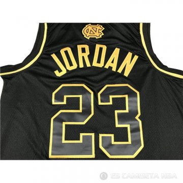 Camiseta Michael Jordan #23 North Carolina Tar Heels Negro