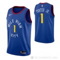 Camiseta Michael Porter JR. NO 1 Denver Nuggets Statement Azul