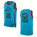 Camiseta Mikal Bridges #25 Phoenix Suns Ciudad 2022-23 Azul
