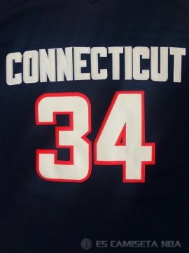 Camiseta NCAA Allen #34 Connecticut Negro