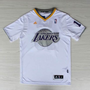 Camiseta Nash #10 Lakers 2013 Navidad Blanco