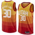 Camiseta Naz Mitrou-Long #30 Utah Jazz Ciudad 2018 Amarillo