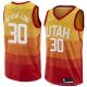 Camiseta Naz Mitrou-Long #30 Utah Jazz Ciudad 2018 Amarillo