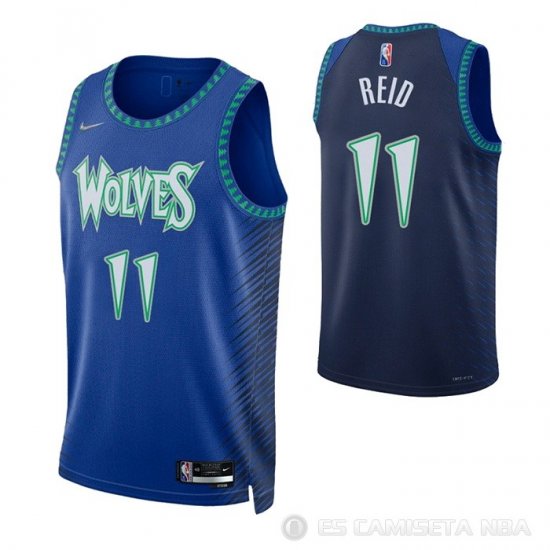 Camiseta Naz Reid NO 11 Minnesota Timberwolves Ciudad 2021-22 Azul - Haga un click en la imagen para cerrar
