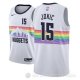 Camiseta Nikola Jokic #15 Denver Nuggets Ciudad 2018-19 Blanco