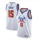 Camiseta Nikola Jokic NO 15 Denver Nuggets Earned 2020-21 Blanco