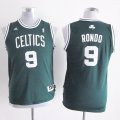 Camiseta Rondo #9 Boston Celtics Nino Verde