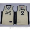 Camiseta Leonard #2 San Antonio Spurs Nino Blanco