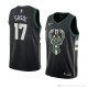 Camiseta Pau Gasol #17 Milwaukee Bucks Statement 2018 Negro