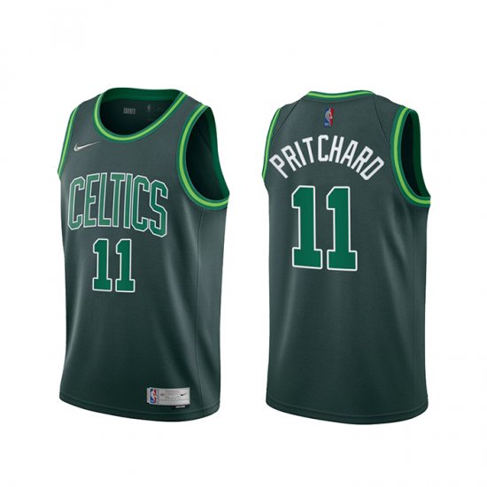 Camiseta Payton Pritchard NO 11 Boston Celtics Earned 2020-21 Verde - Haga un click en la imagen para cerrar