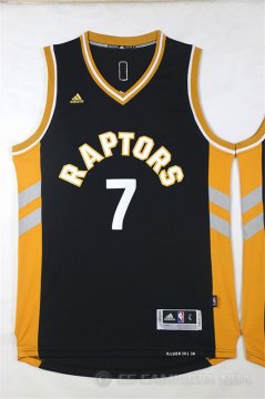 Camiseta Lowry #7 Toronto Raptors Negro Oro
