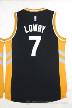 Camiseta Lowry #7 Toronto Raptors Negro Oro