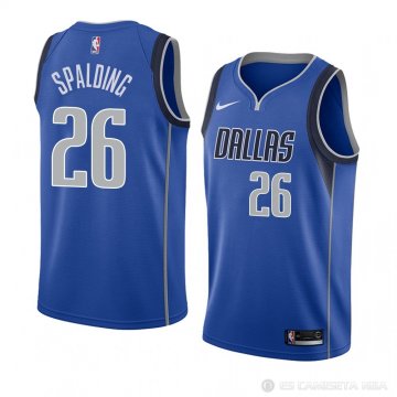 Camiseta Ray Spalding #26 Dallas Mavericks Icon 2018 Azul