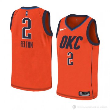 Camiseta Raymond Felton #2 Oklahoma City Thunder Earned 2018-19 Naranja