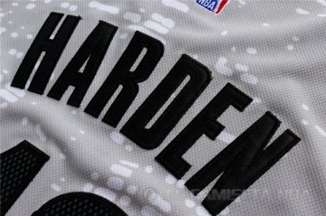 Camiseta Rockets Harden #13 Luces de la ciudad Gris