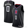 Camiseta Russell Westbrook #0 Los Angeles Clippers Statement Negro