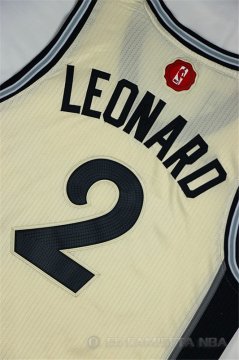 Camiseta Leonard Christmas #2 San Antonio Spurs Blanco