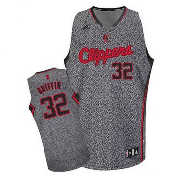 Camiseta Blake Griffin #32 Clippers 2013 Moda Estatica Gris