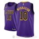 Camiseta Sviatoslav Mykhailiuk #10 Los Angeles Lakers Ciudad 2018 Violeta