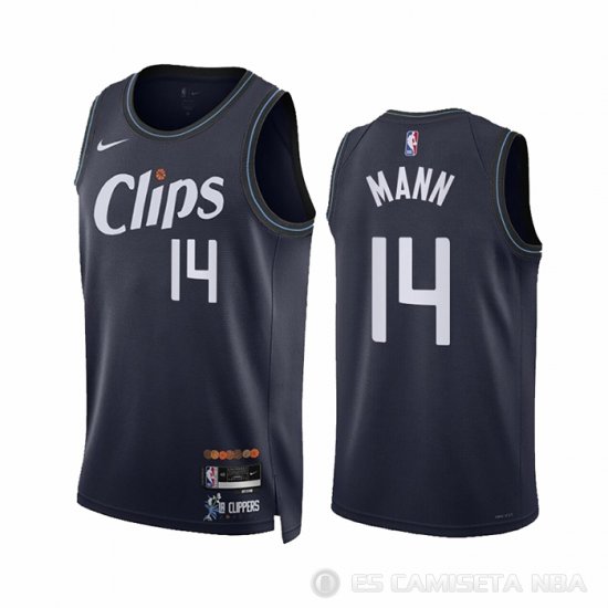 Camiseta Terance Mann #14 Los Angeles Clippers Ciudad 2023-24 Azul - Haga un click en la imagen para cerrar