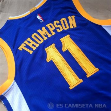 Camiseta Thompson #11 Golden State Warriors Autentico Azul