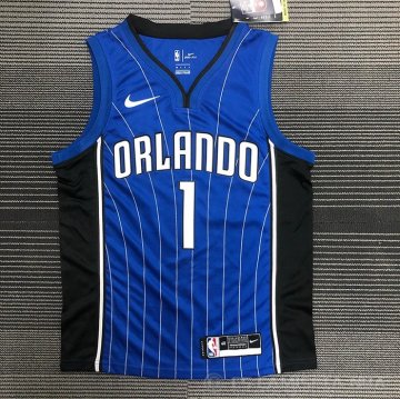 Camiseta Tracy McGrady NO 1 Orlando Magic Association Azul