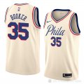 Camiseta Trevor Booker #35 Philadelphia 76ers Ciudad 2018 Crema