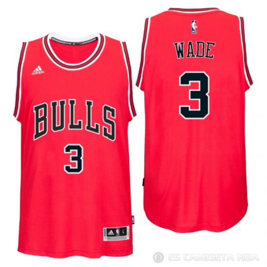 Camiseta Wade #3 Chicago Bulls Rojo - Haga un click en la imagen para cerrar