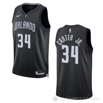 Camiseta Wendell Carter JR. #34 Orlando Magic Ciudad 2022-23 Negro