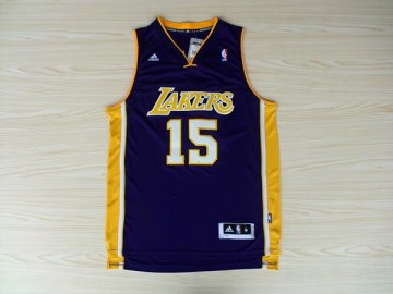 Camiseta World Peace #15 Los Angeles Lakers Violeta
