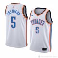 Camisetar Richard Solomon #5 Oklahoma City Thunder Association 2018 Blanco