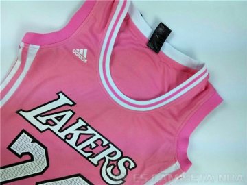 Camiseta #24 Los Angeles Lakers Mujer Rosa
