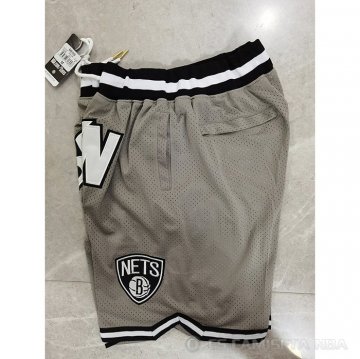 Pantalone Brooklyn Nets Just Don Gris