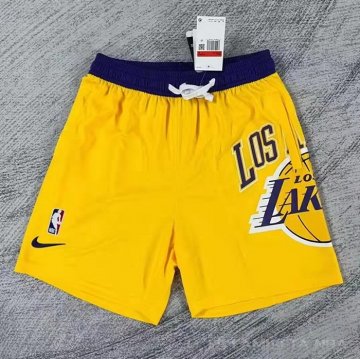 Pantalone Los Angeles Lakers Big Logo Just Don Amarillo