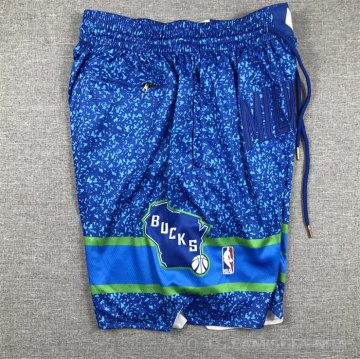 Pantalone Milwaukee Bucks Ciudad Just Don 2023-24 Azul
