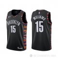 Camiseta Alan Williams #15 Brooklyn Nets Ciudad Negro