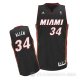 Camiseta Allen Rojo #34 Miami Heat Negro