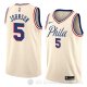 Camiseta Amir Johnson #5 Philadelphia 76ers Ciudad 2018 Crema