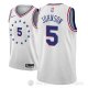 Camiseta Amir Johnson #5 Philadelphia 76ers Earned 2018-19 Gris